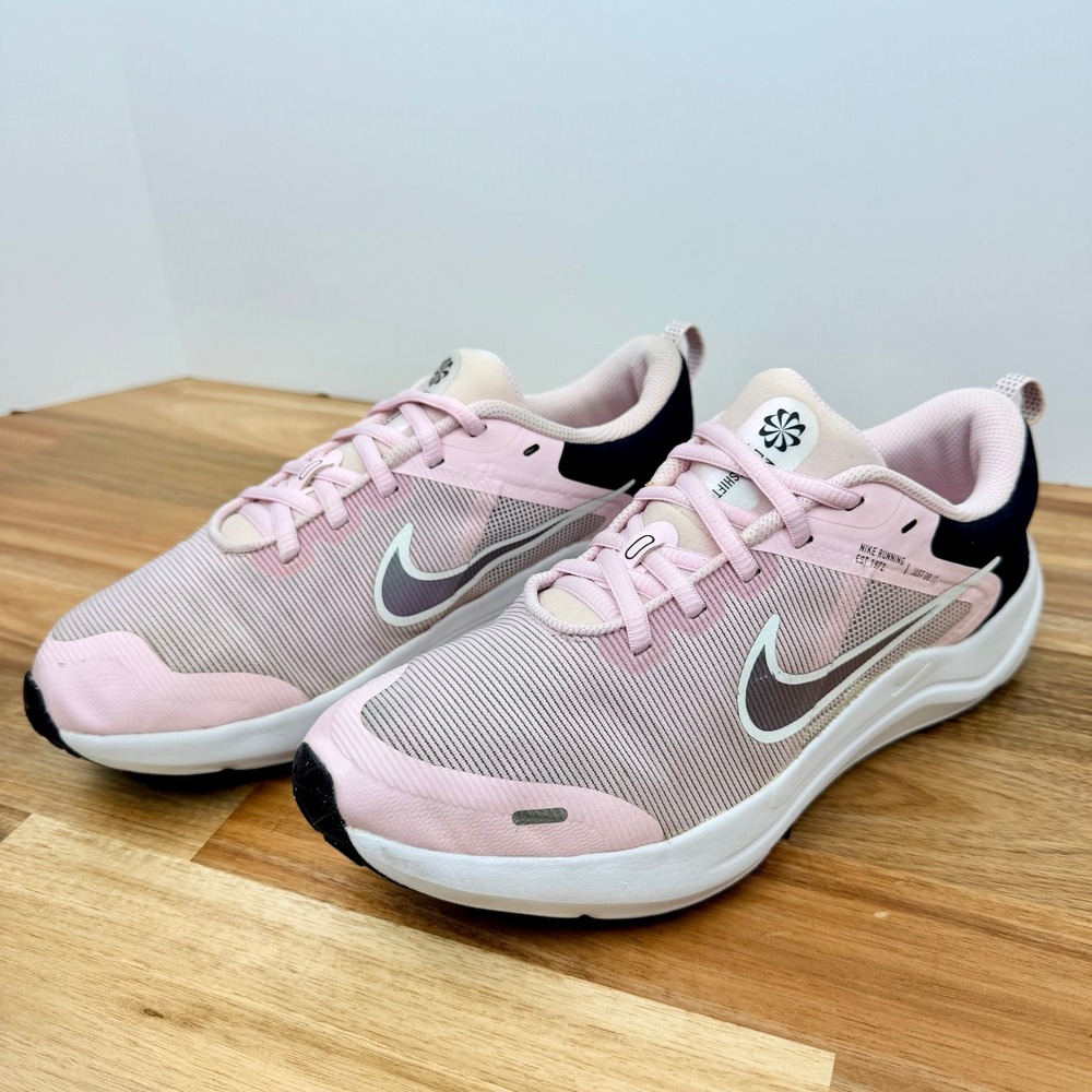 Nike Downshifter 12 Kids Pink Black Running Shoes DM4194-600 Size 6Y